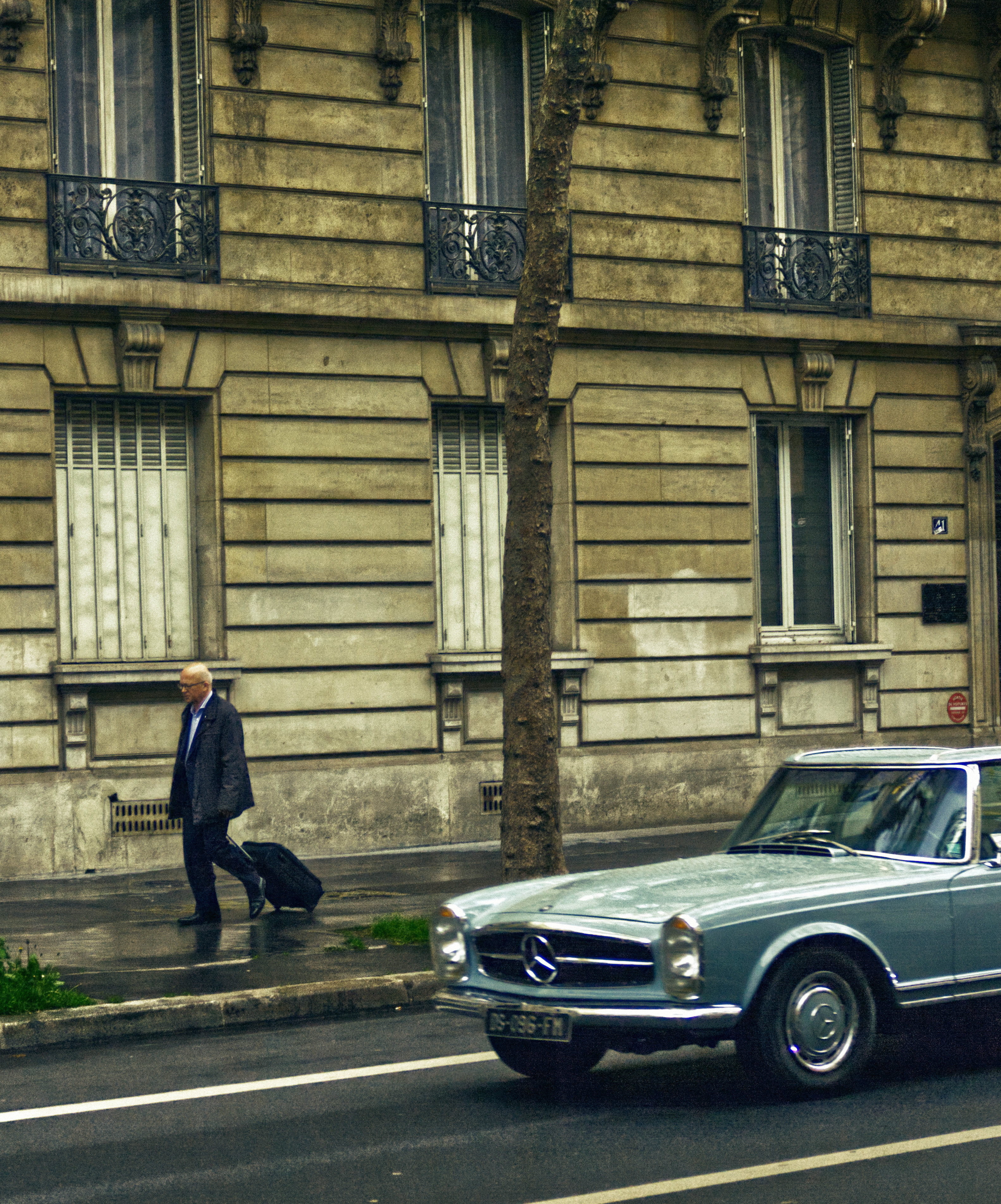 Mercedes on street
