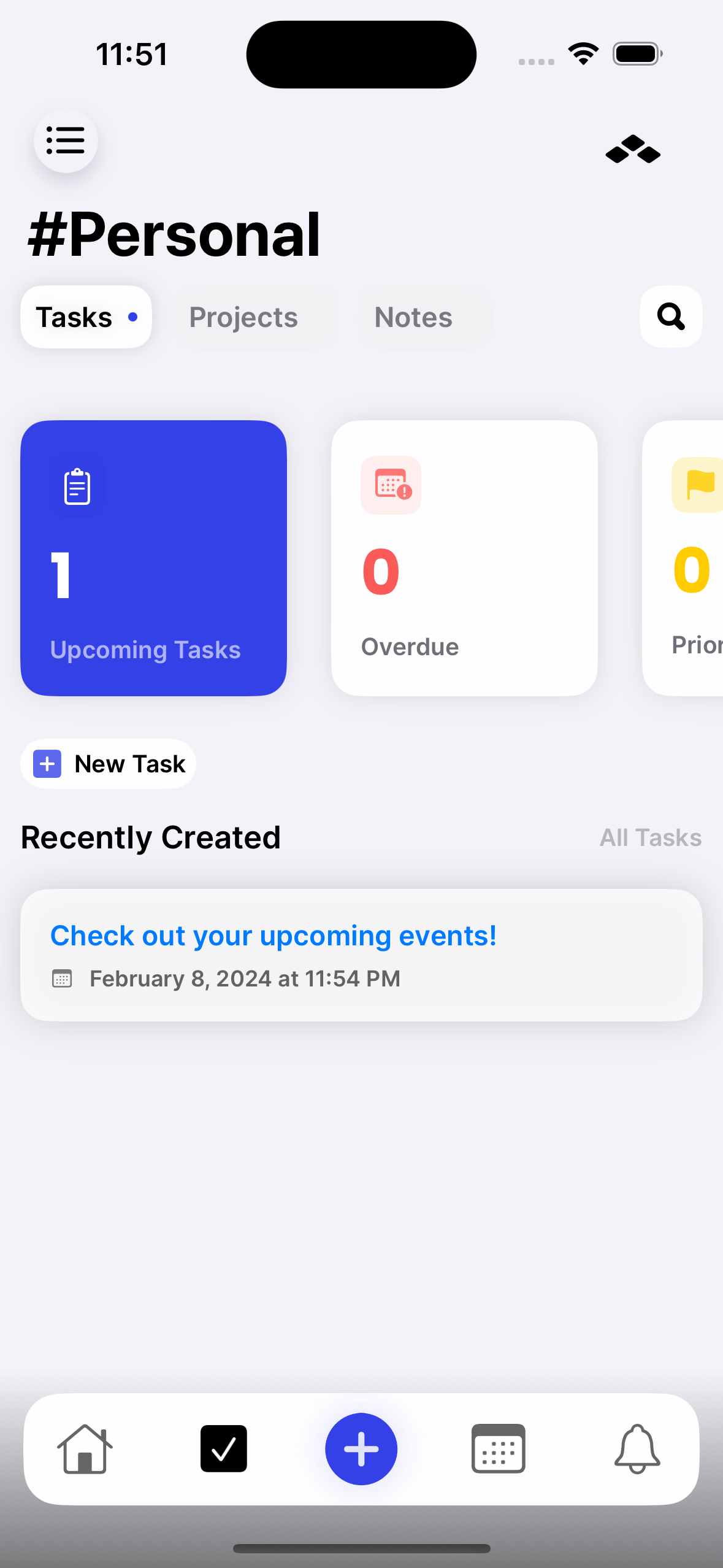 Assisty app screenshot showing its daily planning interface